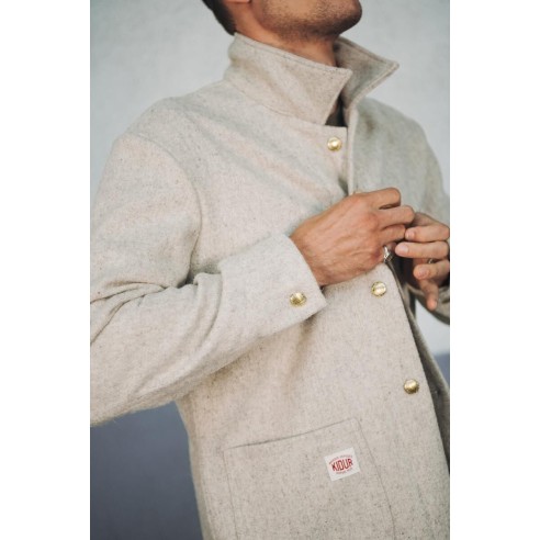 MANTEAU LAINE G.S Galet