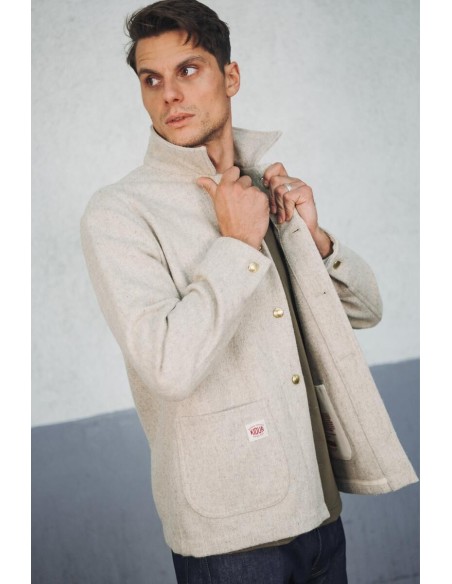 MANTEAU LAINE G.S Galet