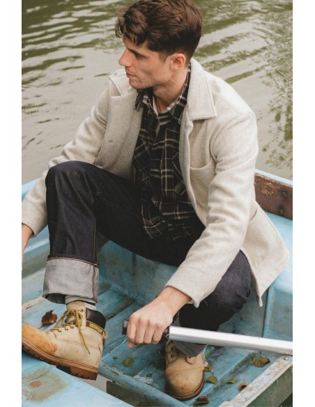 MANTEAU LAINE G.S Galet