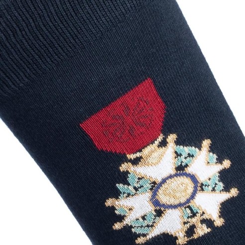 Chaussettes bleu marine - Médaille de la Légion d'honneur