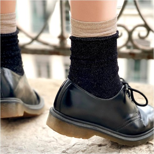 Nos chaussettes femme "Les Roulottées" noir - Maison Broussaud