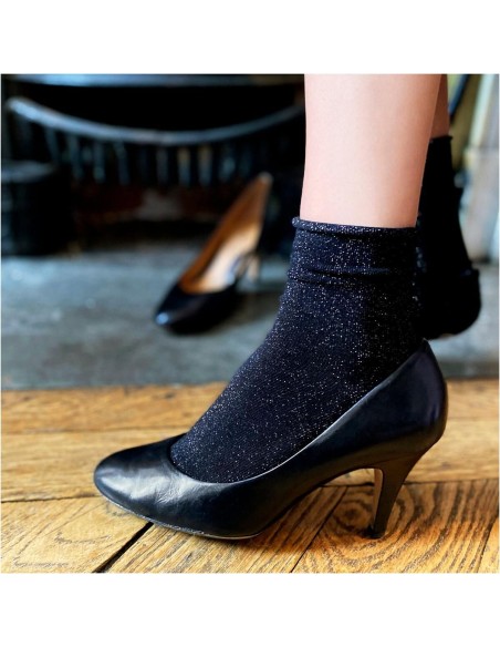Nos chaussettes femme "Les Roulottées" noir - Maison Broussaud