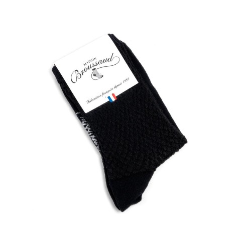 "Les Maille Résille" femme, coloris noir - Maison Broussaud