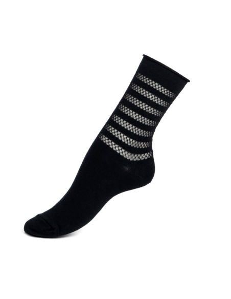 "Les Rayures transparentes" femme, noir - Maison Broussaud