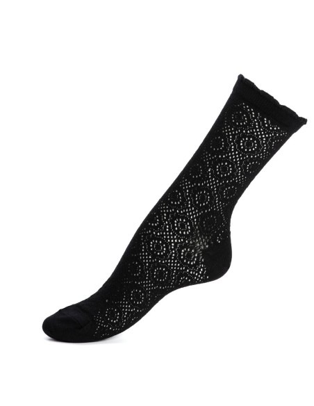 Nos chaussettes femme "La Dentelle" noir - Maison Broussaud