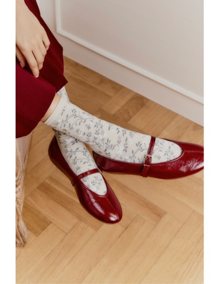 Nos chaussettes femme "Les Bosquet" gris - Maison Broussaud