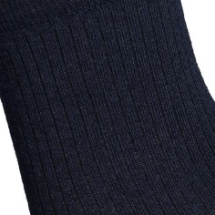 Nos chaussettes "Les côtelées fines" en marine - Maison Broussaud 2