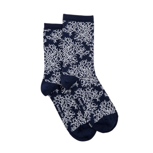 Nos chaussettes femme Corail- Armor-Lux x Maison Broussaud