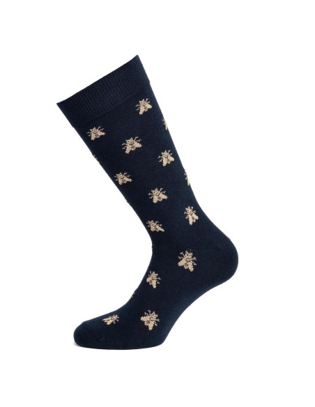 Chaussettes homme marines Napoléon - Les Abeilles d'Or
