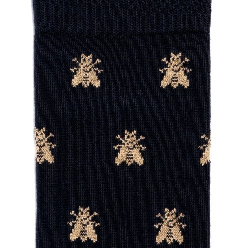 Chaussettes homme marines Napoléon - Les Abeilles d'Or