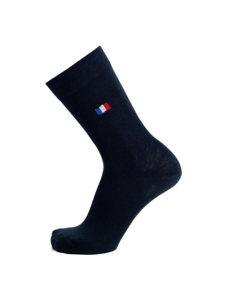 Nos mi-chaussettes "Les Drapeaux" marine - Maison Broussaud