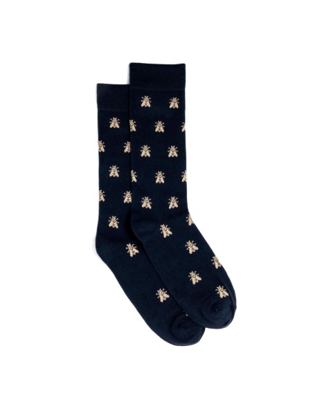 Chaussettes homme marines Napoléon - Les Abeilles d'Or