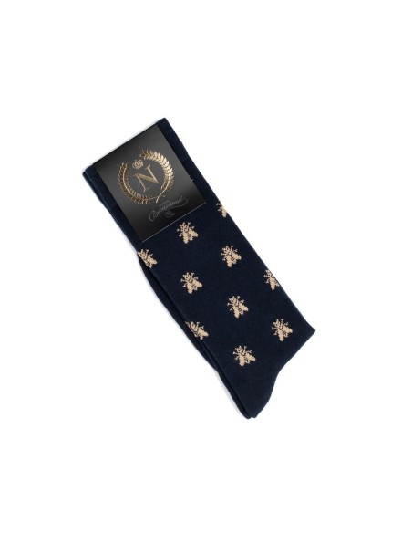 Chaussettes homme marines Napoléon - Les Abeilles d'Or
