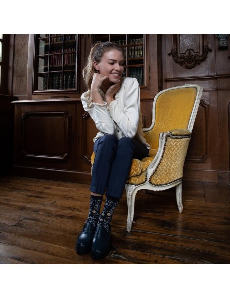 Nos chaussettes "Les Paons" - Maison Broussaud