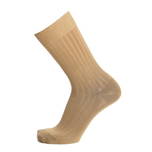 Nos chaussettes homme fil d’Écosse beige - Maison Broussaud