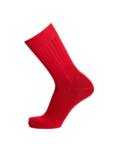 Nos chaussettes homme fil d’Écosse rouge - Maison Broussaud
