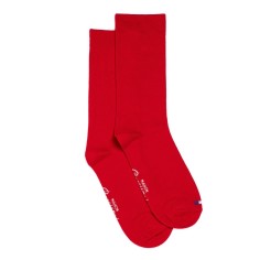 Chaussettes unies rouges - Maison Broussaud 2