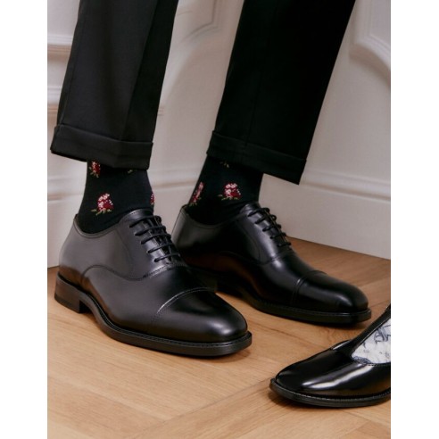 Nos chaussettes homme "Les Chouettes" noir - Maison Broussaud