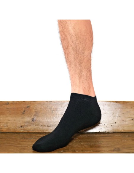 Nos socquettes homme "Les Invisibles" en noir - Maison Broussaud
