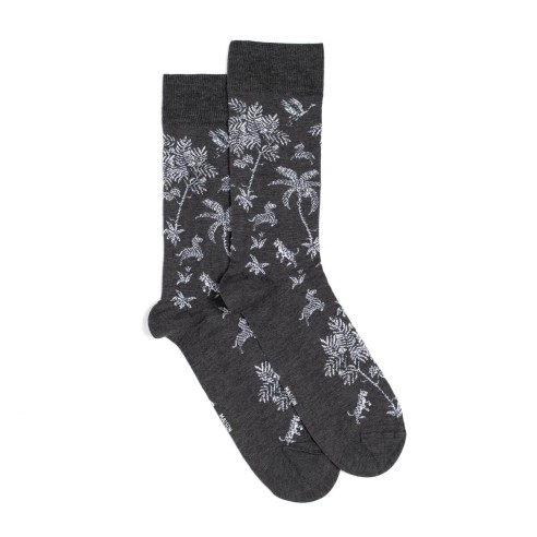Nos chaussettes homme "Savane" anthracite - Maison Broussaud