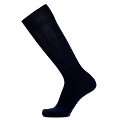 La fil d'Ecosse - chaussettes homme - coton mercerisé marine - Maison Broussaud