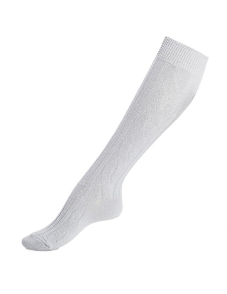 Nos mi-bas "Les Torsades" gris - Maison Broussaud