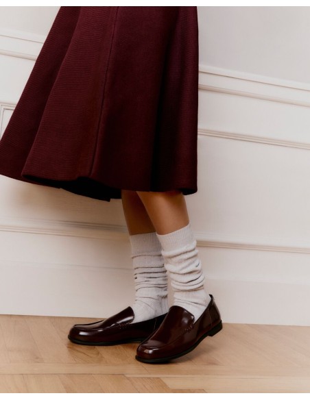 Nos mi-bas "Les Torsades" gris - Maison Broussaud