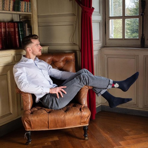 Chaussettes bleu marine - Médaille de la Légion d'honneur