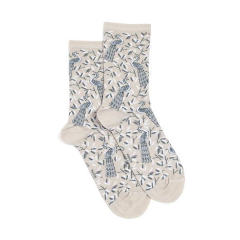 Nos chaussettes femme "Junon" gris - Maison Broussaud