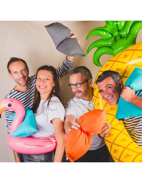 SALVADOR Santorin | Coussin de plage | Petits Cadors x Obaba