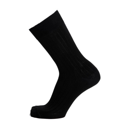 Nos chaussettes homme fil d’Écosse noir - Maison Broussaud
