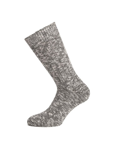 Chaussettes en double fil côtelé en coton - Maison Broussaud