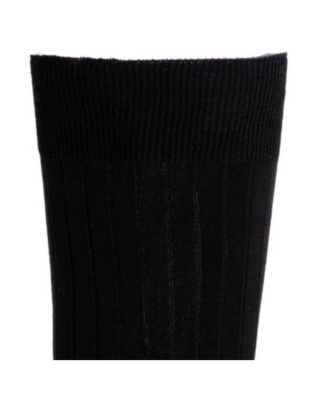 Nos chaussettes homme fil d’Écosse noir - Maison Broussaud