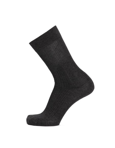 Nos chaussettes côtelées anthracite homme - Maison Broussaud