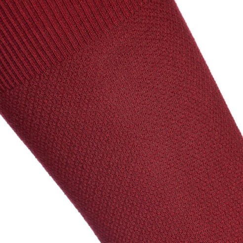 Nos chaussettes "Les mailles piquées" bordeaux - Maison Broussaud