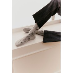 Nos chaussettes femme "Les Tropiques" gris - Maison Broussaud 2