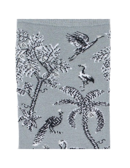 Nos chaussettes femme "Les Tropiques" gris - Maison Broussaud