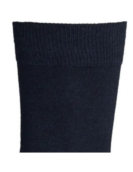 Nos chaussettes "Les côtelées fines" en noir - Maison Broussaud