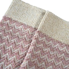 Nos chaussettes "Les Chevrons" en Rose - Maison Broussaud 2