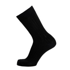Nos chaussettes homme fil d’Écosse noir - Maison Broussaud