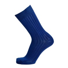 Nos chaussettes homme fil d’Écosse bleu - Maison Broussaud