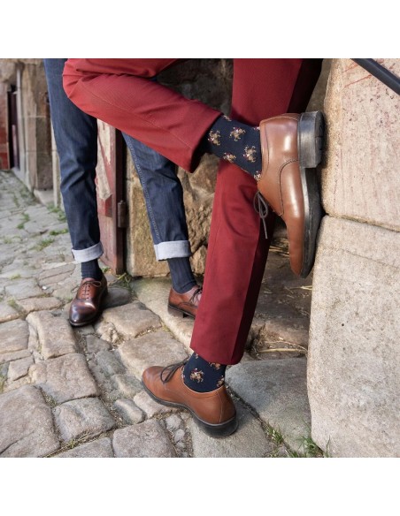 Nos chaussettes homme "Les Cavaliers" - Maison Broussaud