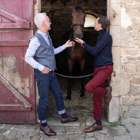 Nos chaussettes homme "Les Cavaliers" - Maison Broussaud
