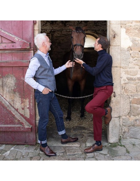 Nos chaussettes homme "Les Cavaliers" - Maison Broussaud