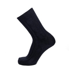 "Les Torsade laine" homme, coloris marine - Maison Broussaud