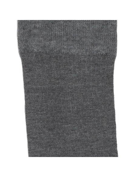 Nos chaussettes côtelées gris clair homme - Maison Broussaud