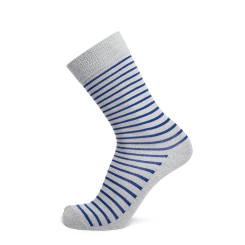 Nos chaussettes "Les Marinières" gris/bleu - Maison Broussaud
