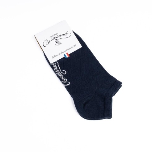 Nos chaussettes "Les Invisibles" en marine - Maison Broussaud