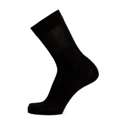 Nos chaussettes côtelées noir homme - Maison Broussaud