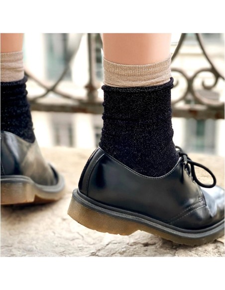 Nos chaussettes femme "Les Roulottées" noir - Maison Broussaud